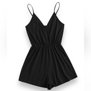 Black Plus Size Romper 3X